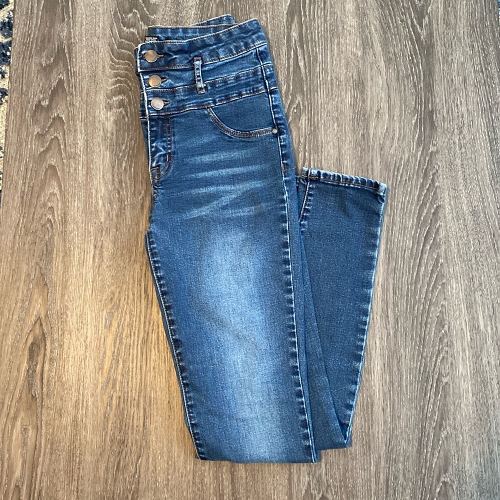 Rue 21 dark blue high rise skinny jeans